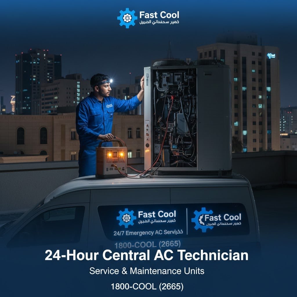 فني تكييف مركزي ووحدات خدمة صيانة 24 ساعة بالكويت