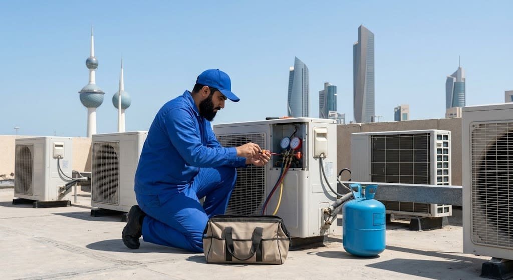 فني تكييف أنجفة بالكويت